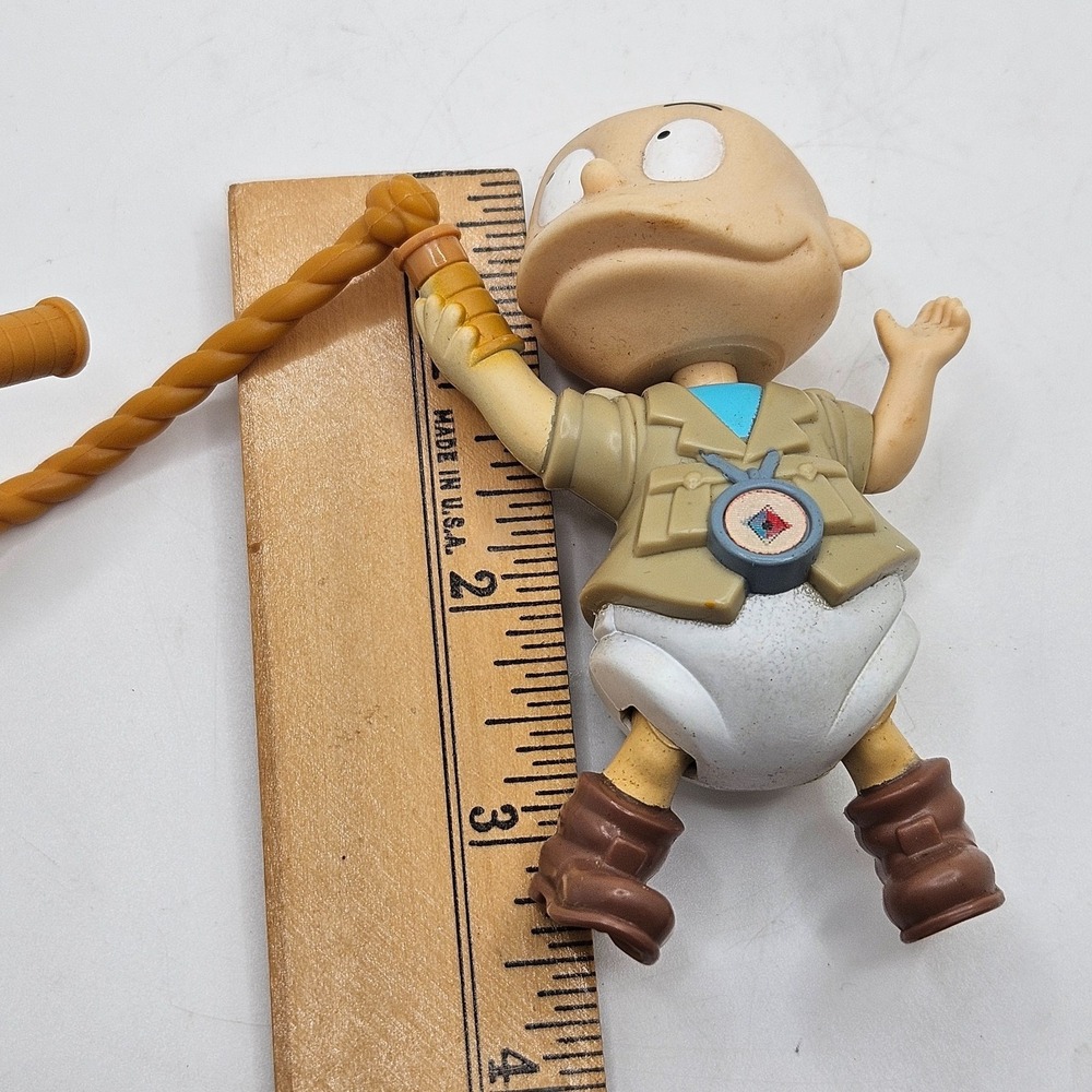 Vintage 1998 Rugrats Tommy Pickles Safari Burger King Kids Club Pull Toy - Picture 9 of 9